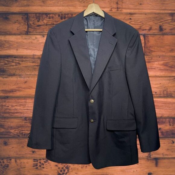 Bert Pulitzer Navy Blazer Jacket Size 42 Regular - Picture 1 of 8